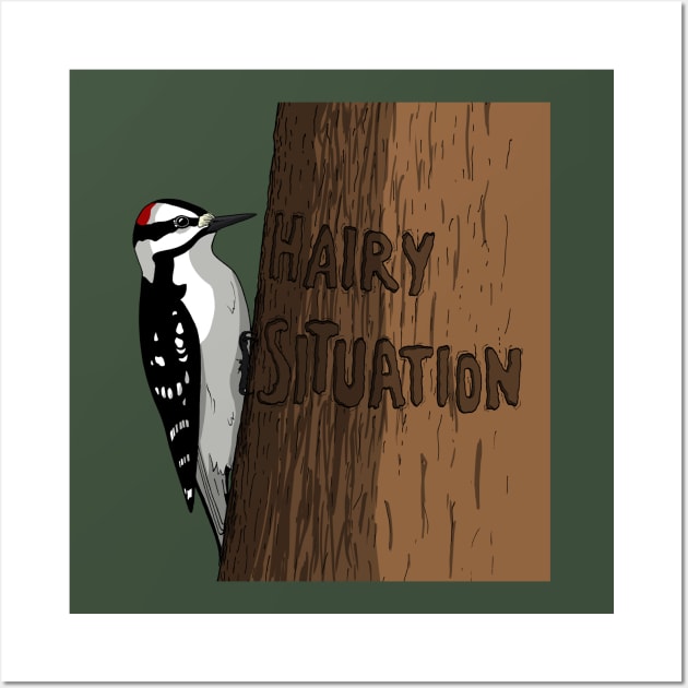 A Hairy Situation Wall Art by Feathered Focus